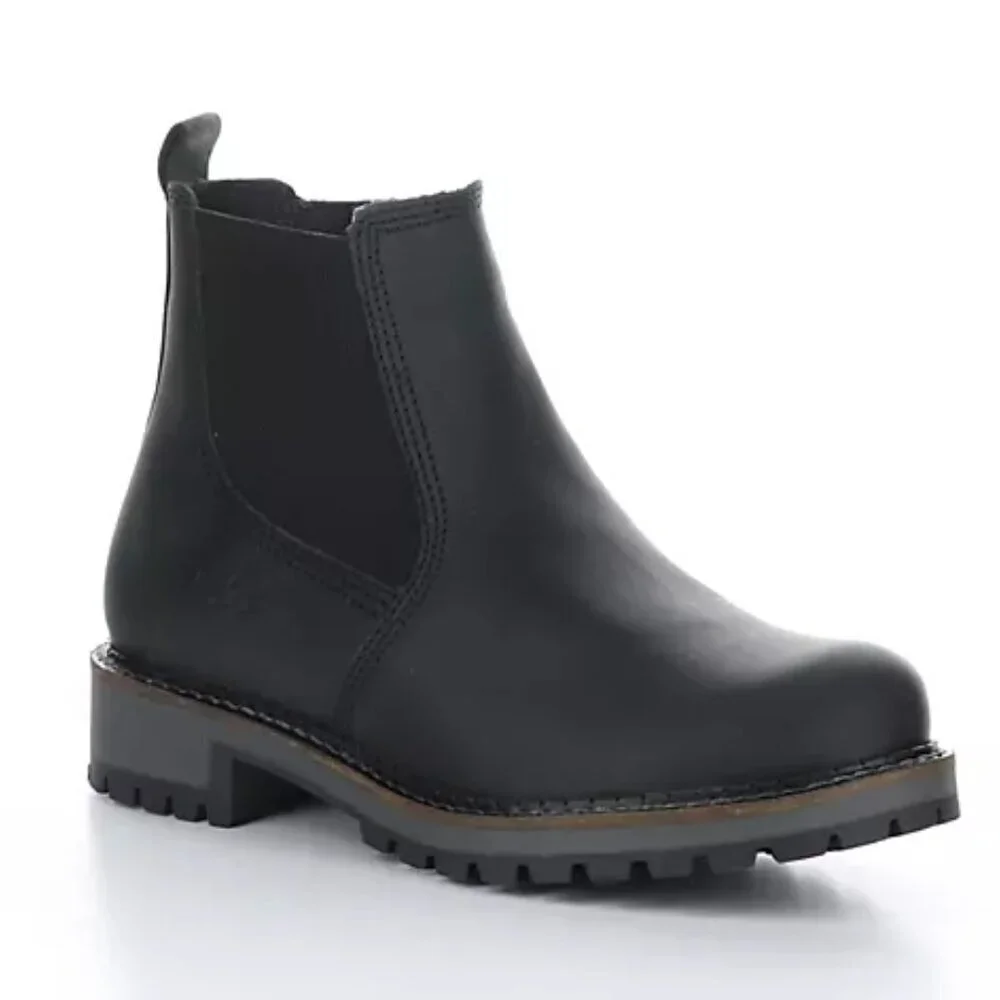 Bos. & Co. Corra Black Leather Side Zip Boots. EU 38/US 7.0-7.5